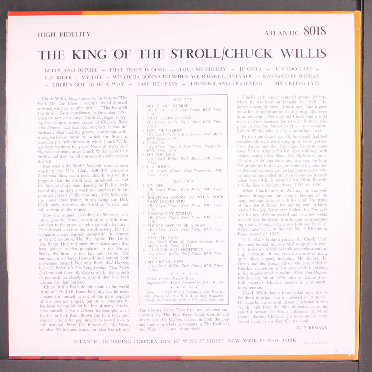 the king of the stroll by CHUCK WILLIS