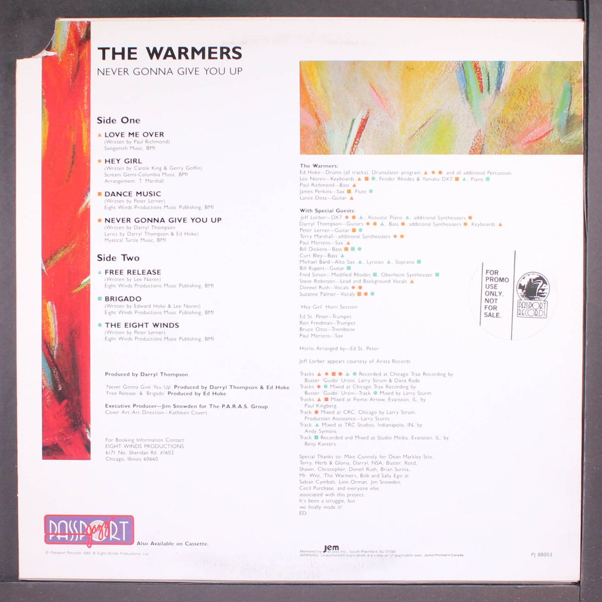 never gonna give you up by WARMERS