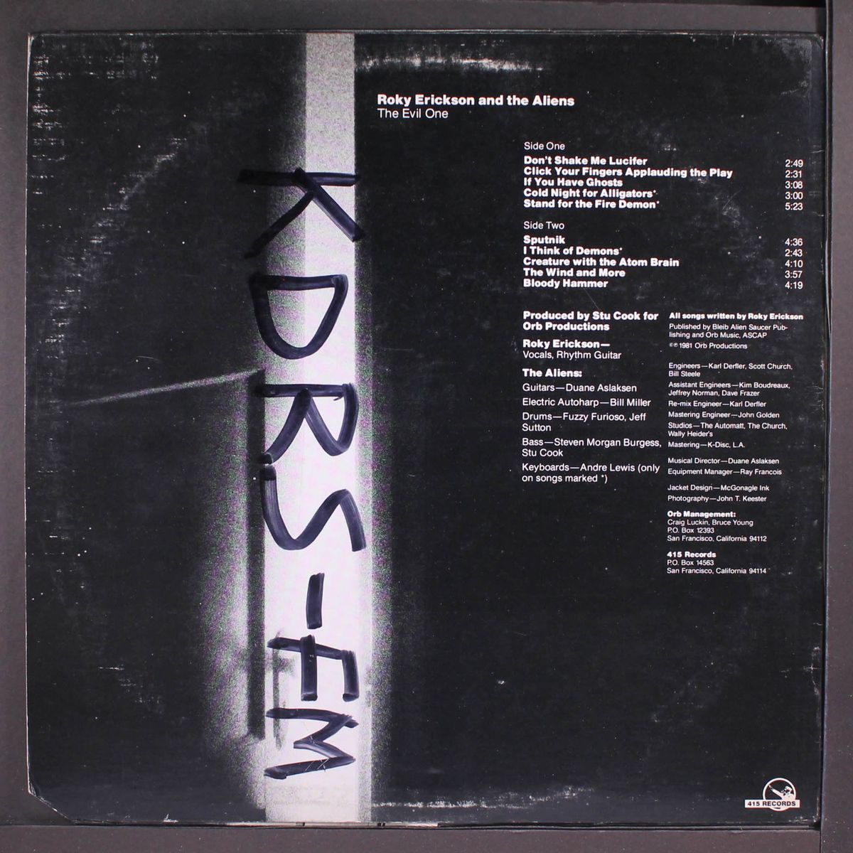 the evil one by ROKY ERICKSON & ALIENS