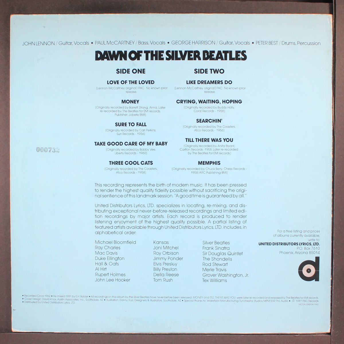 dawn of the silver beatles by BEATLES