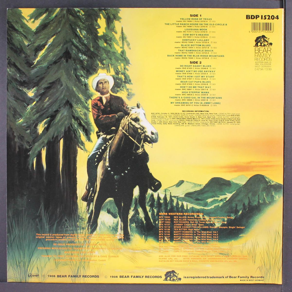 yellow rose of texas by GENE AUTRY
