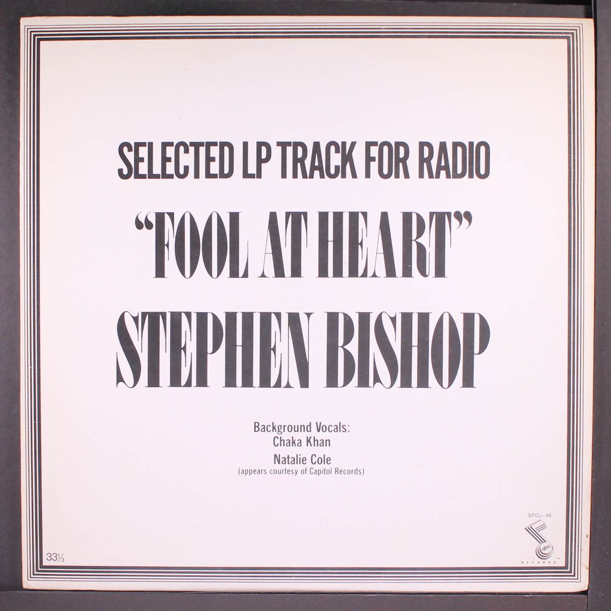 a fool at heart / same by STEPHEN BISHOP