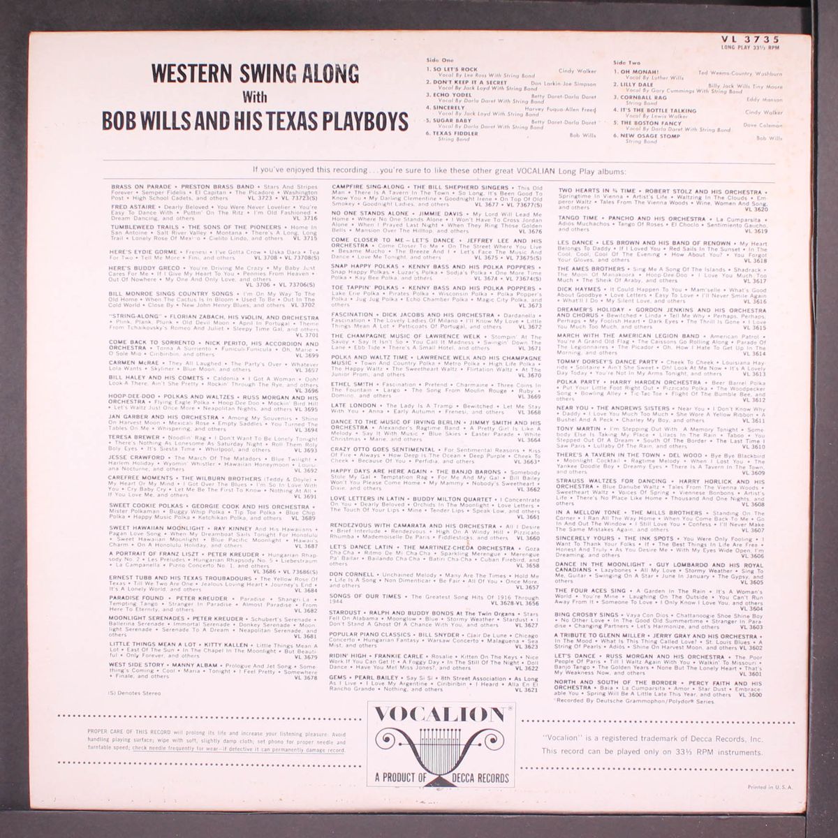 western swing along by BOB WILLS
