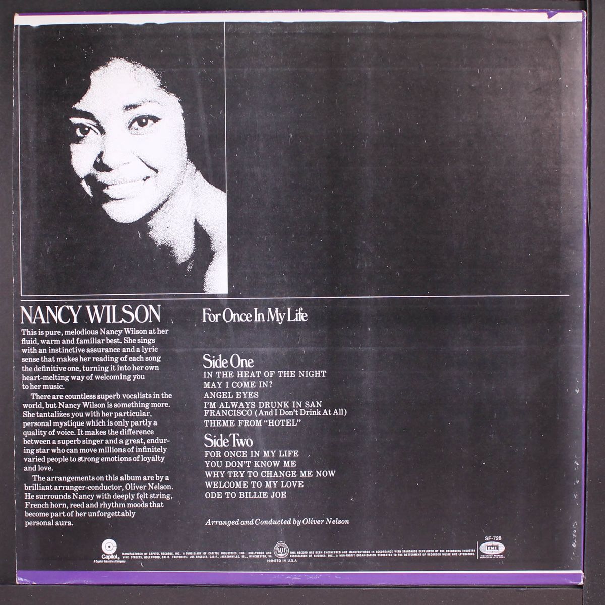 for once in my life by NANCY WILSON