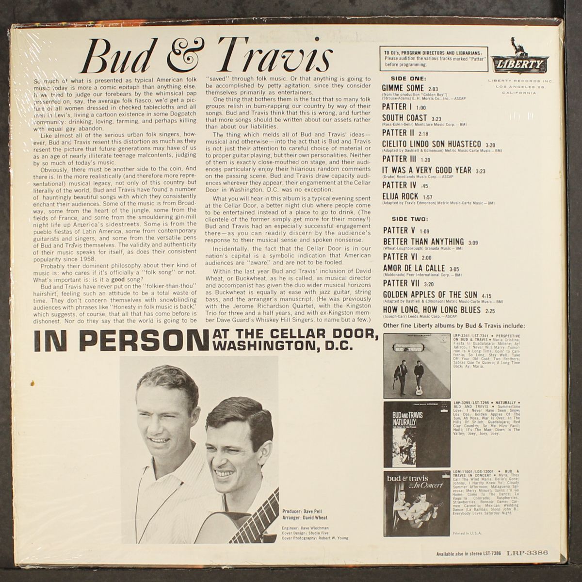in person by BUD & TRAVIS