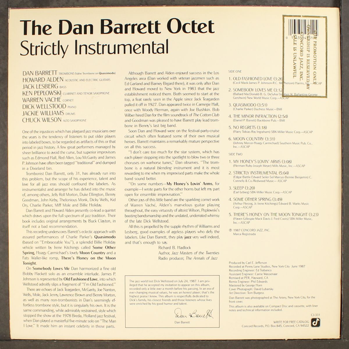 strictly instrumental by DAN BARRETT