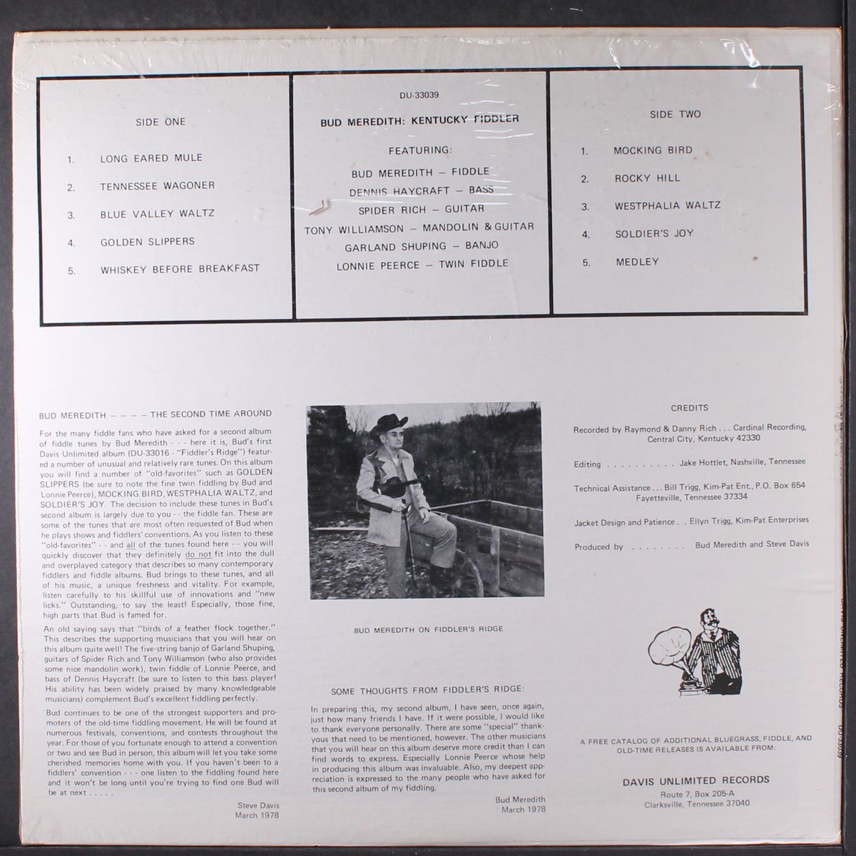 kentucky fiddler by BUD MEREDITH
