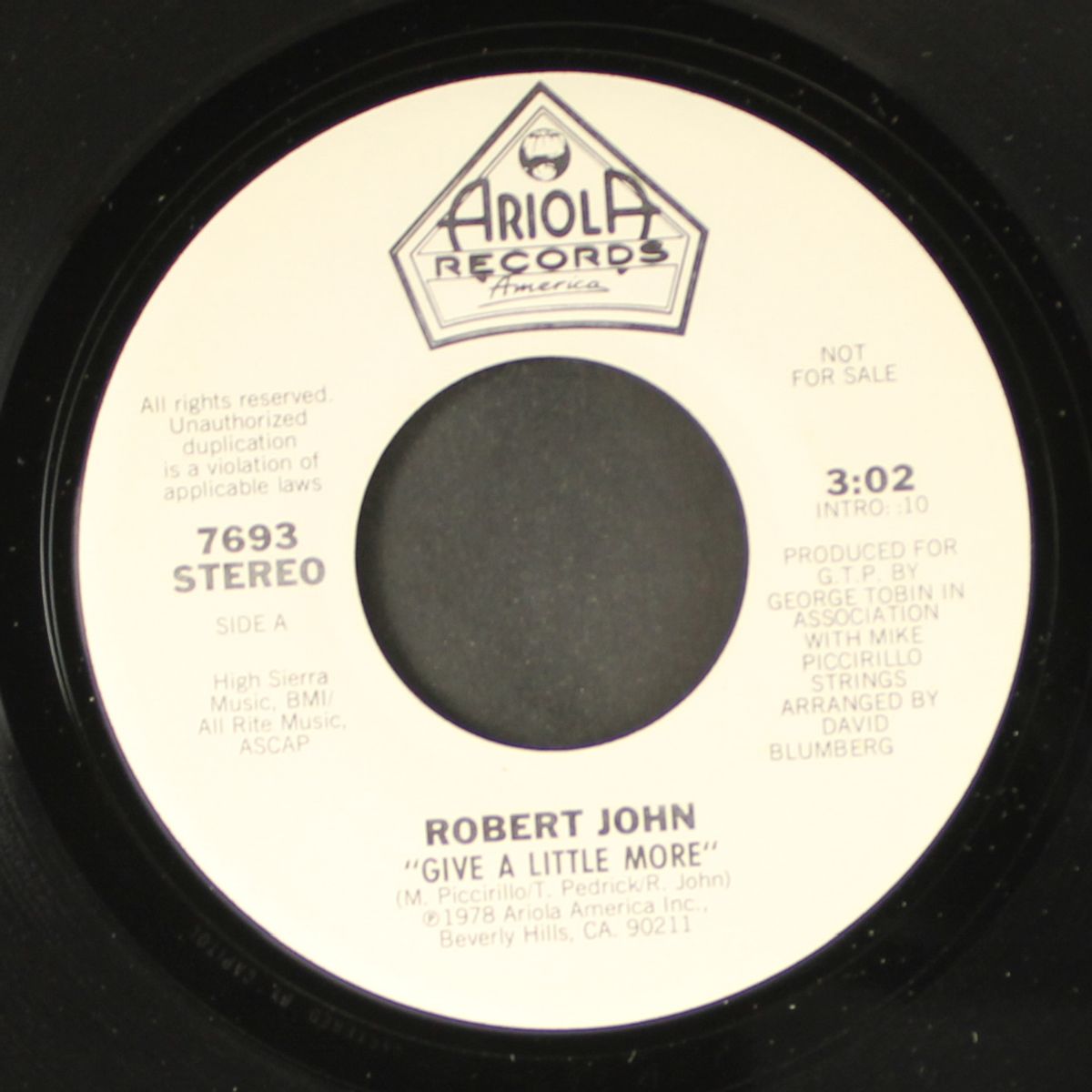 give a little more / mono by ROBERT JOHN
