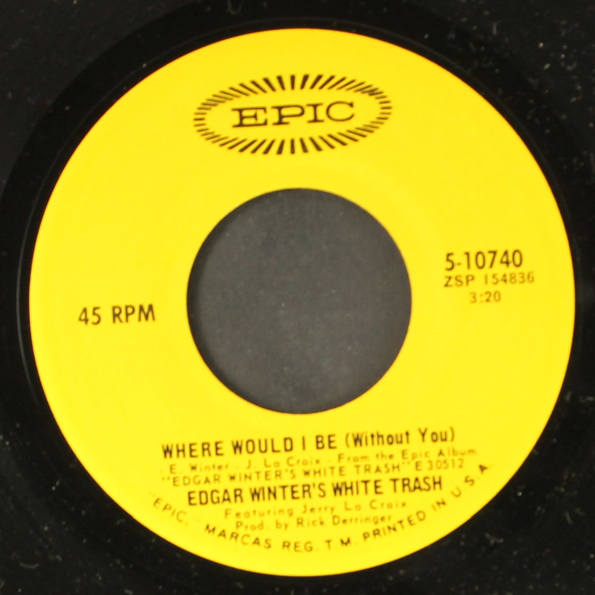 where would i be (without you) / good morning music by EDGAR WINTER'S WHITE TRASH
