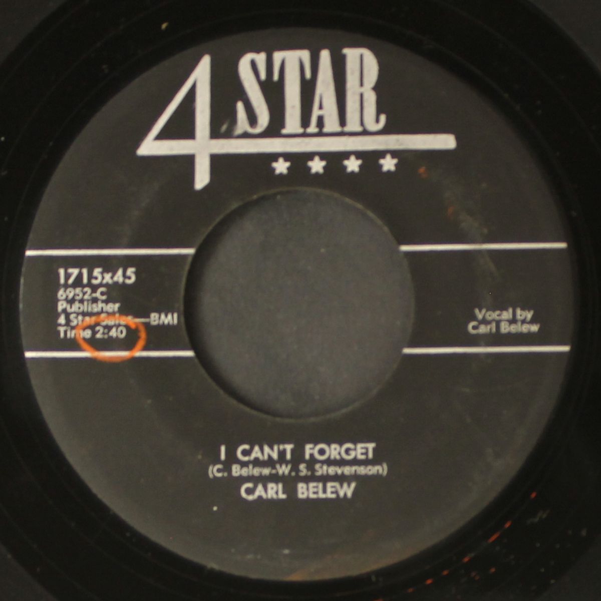 stop the world / i can't forget by CARL BELEW