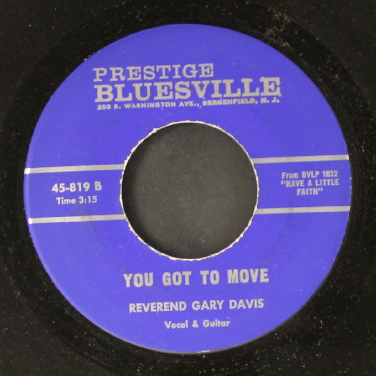 i'm glad i'm in that number / you got to move by REV. GARY DAVIS