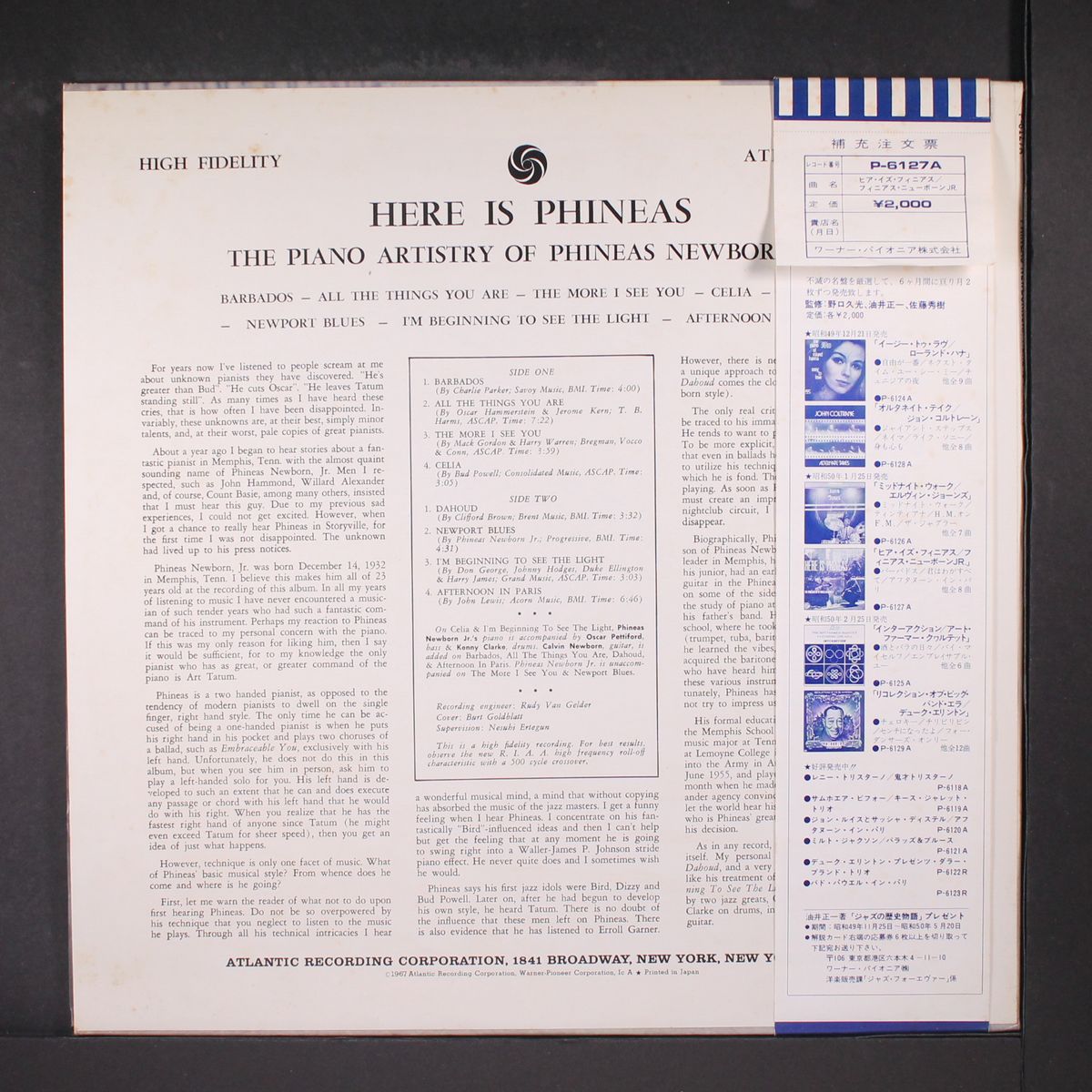 here is phineas by PHINEAS NEWBORN JR.