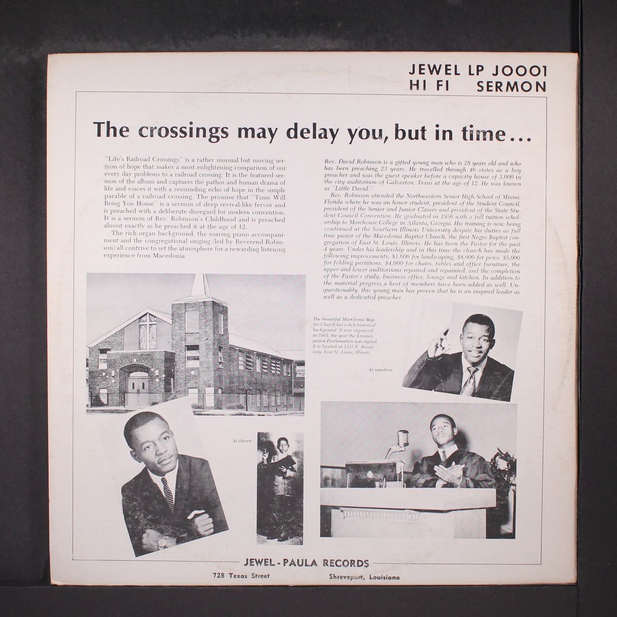 life's railroad crossings by REV. DAVID ROBINSON