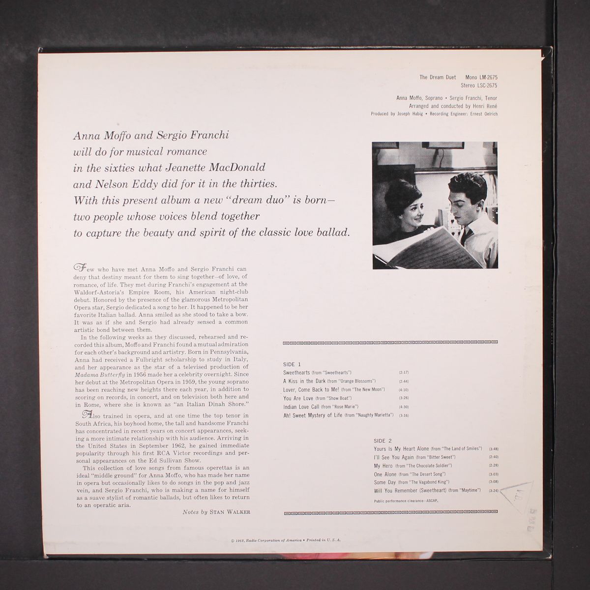 the dream duet by ANNA MOFFO & SERGIO FRANCHI