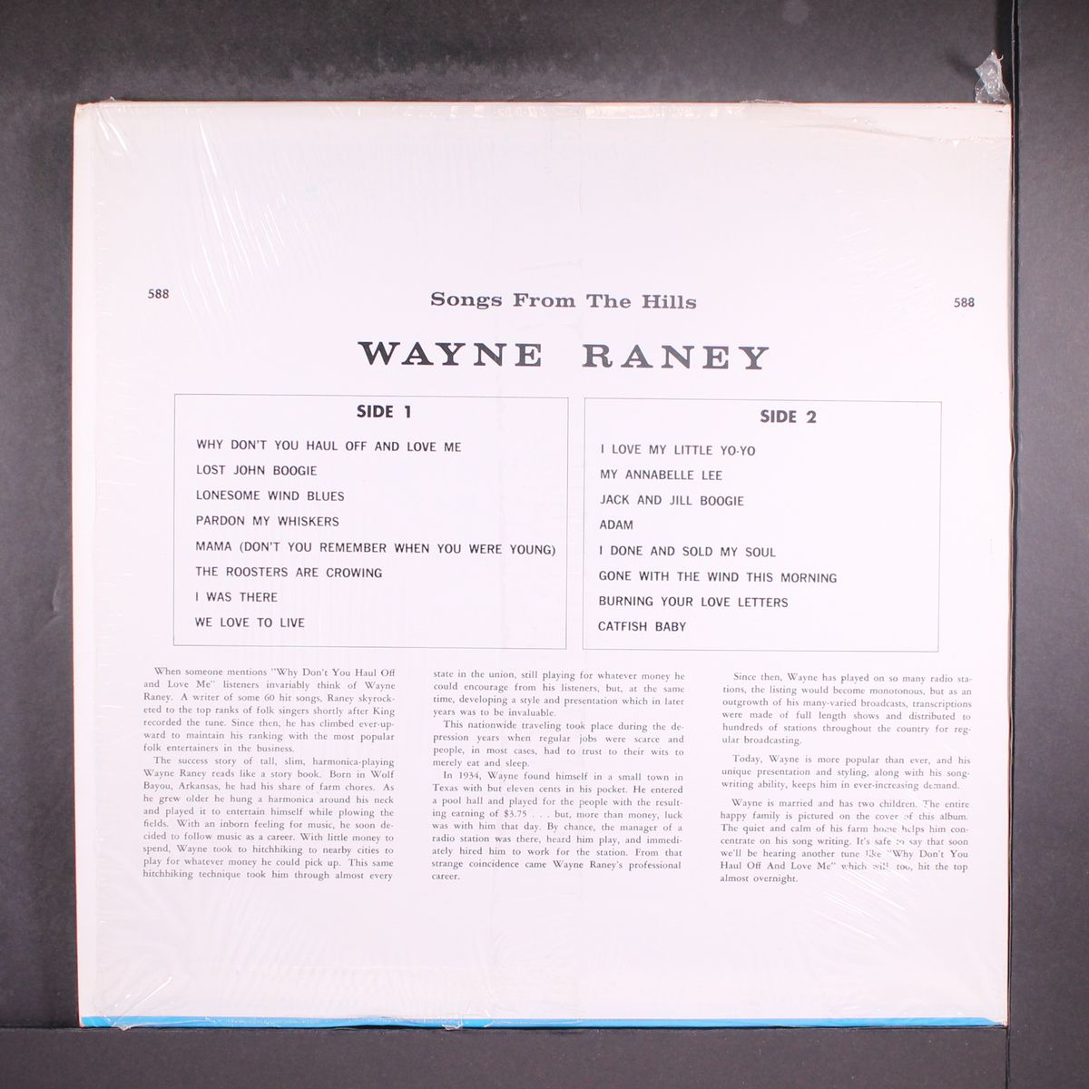 songs of the hills by WAYNE RANEY
