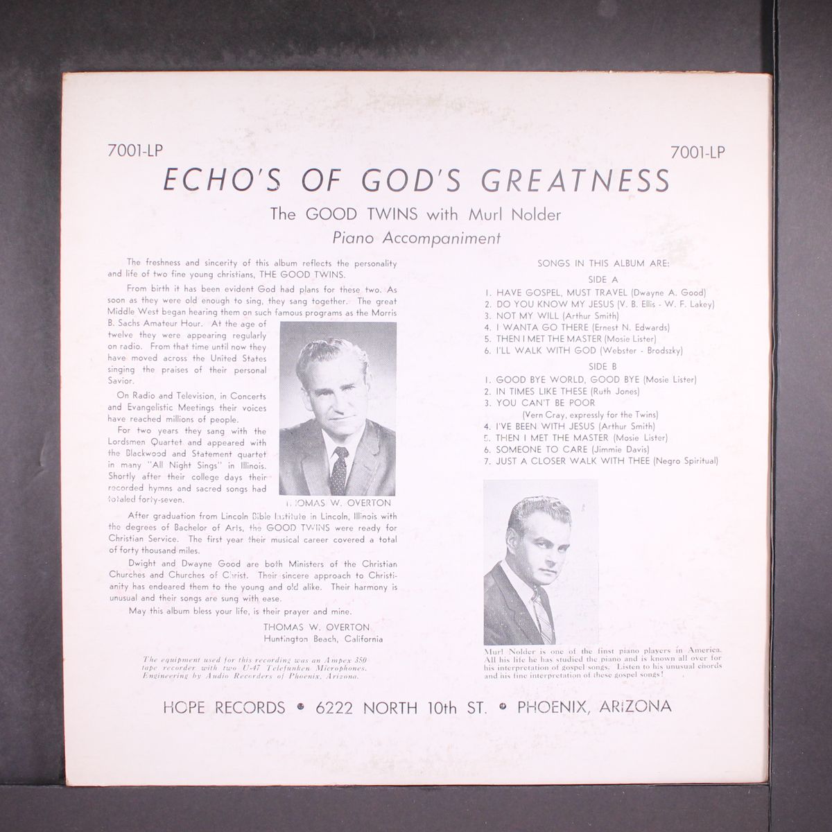 echo's of god's greatness by GOOD TWINS