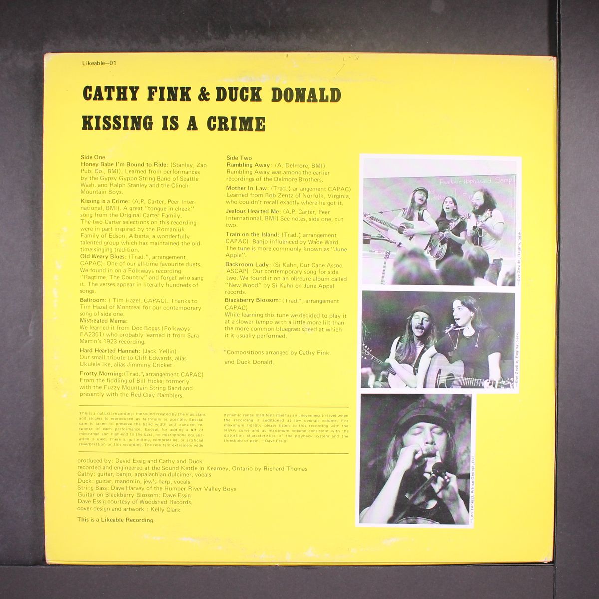 kissing is a crime by CATHY FINK & DUCK DONALD