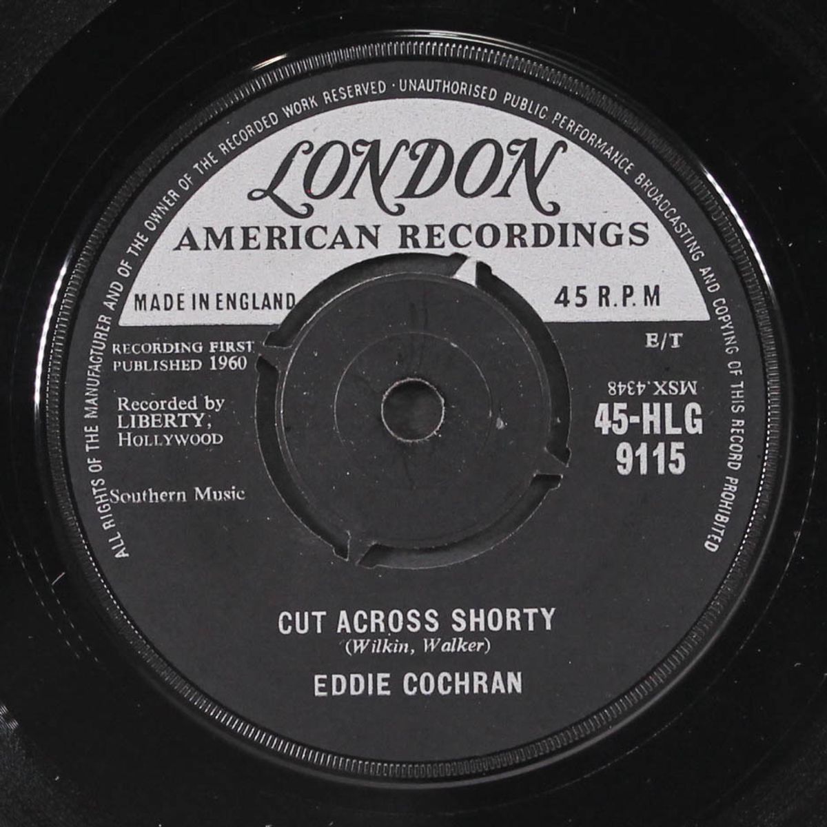 cut across shorty / three steps to heaven by EDDIE COCHRAN