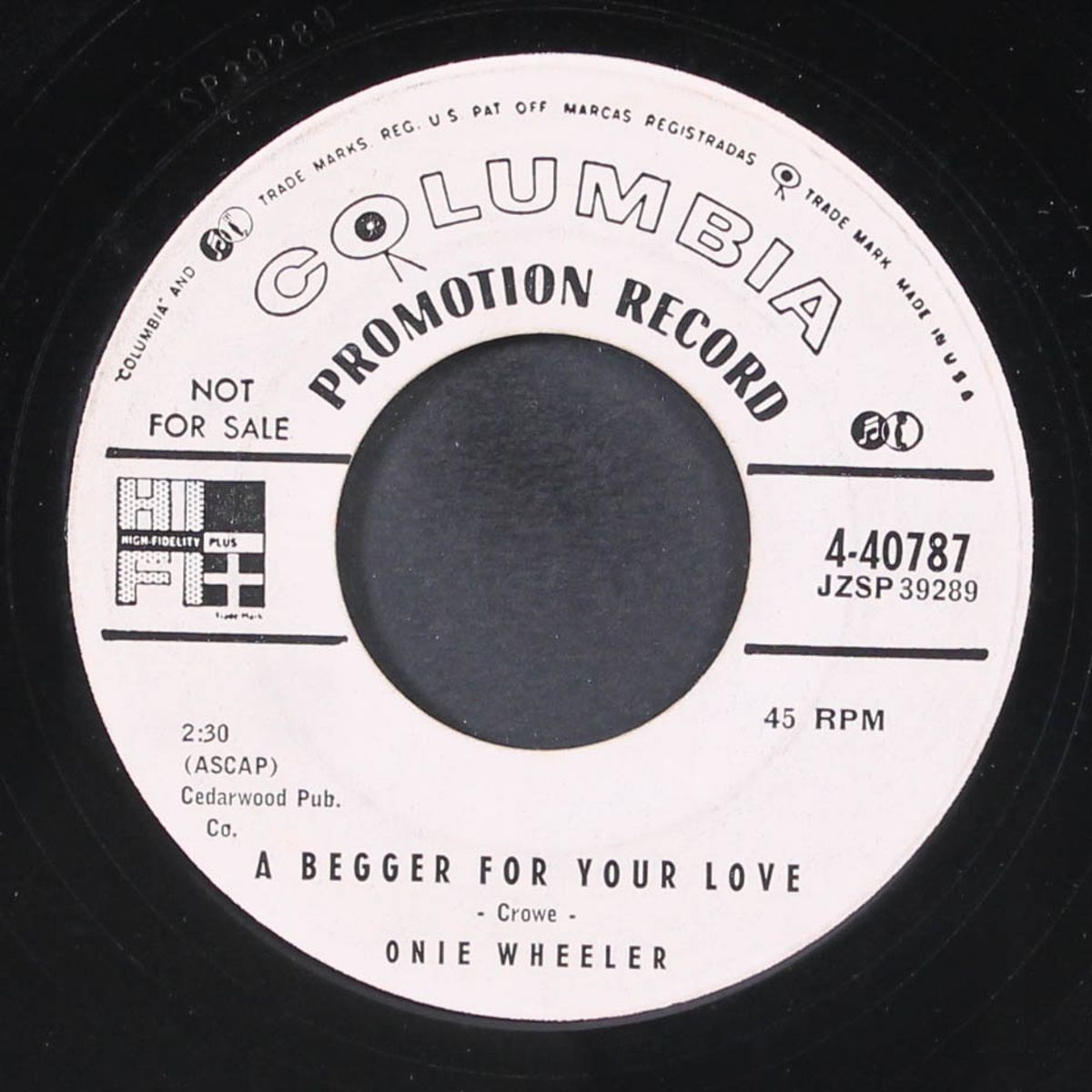 a booger gonna getcha / a beggar for your love by ONIE WHEELER