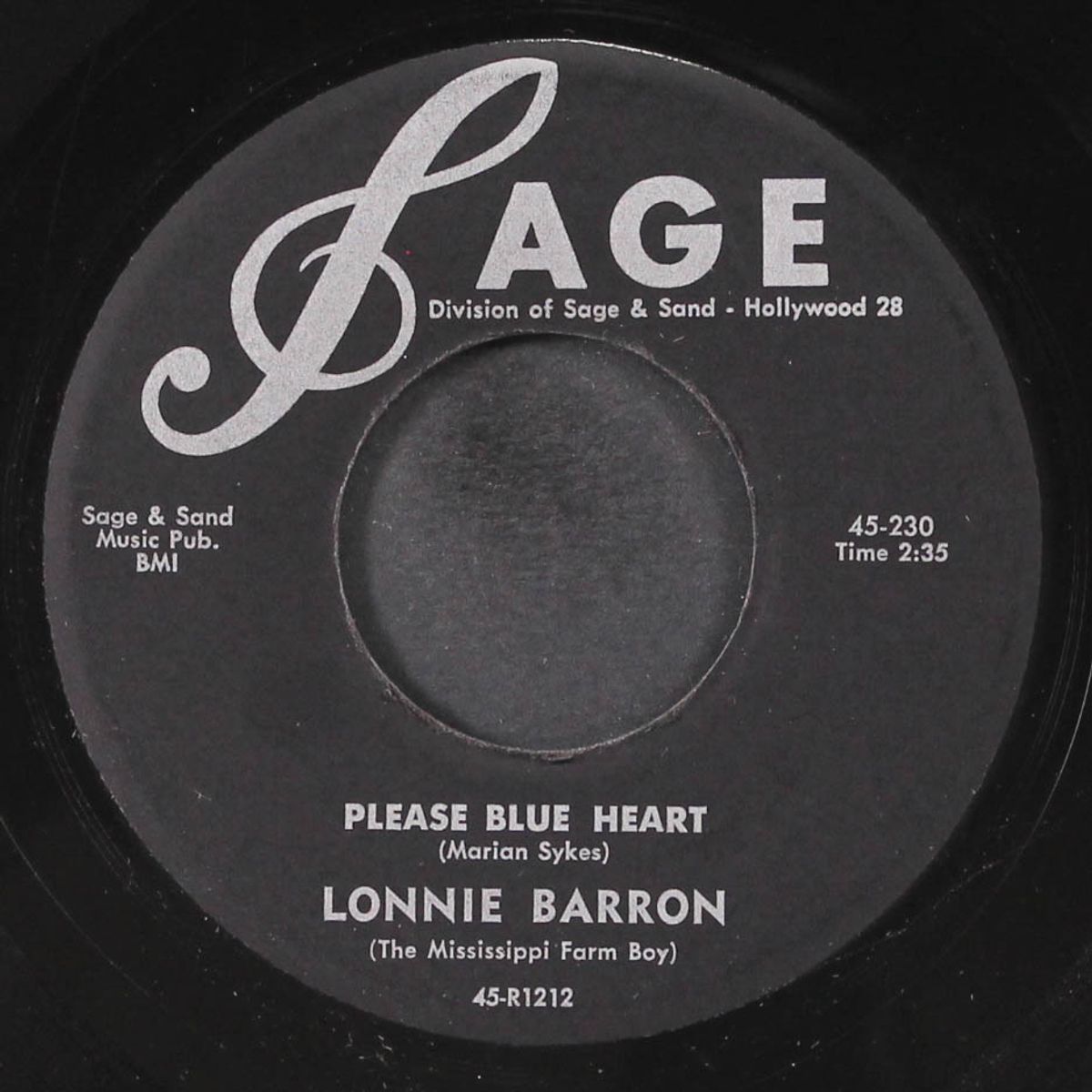 teenage queen / please blue heart by LONNIE BARRON