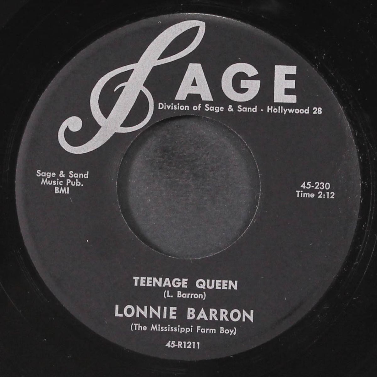 teenage queen / please blue heart by LONNIE BARRON