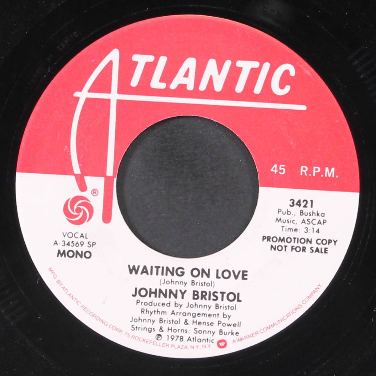 waiting on love / mono by JOHNNY BRISTOL