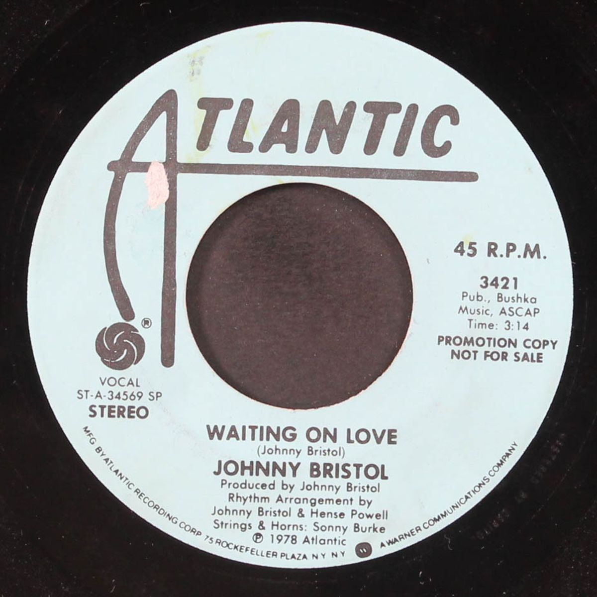 waiting on love / mono by JOHNNY BRISTOL