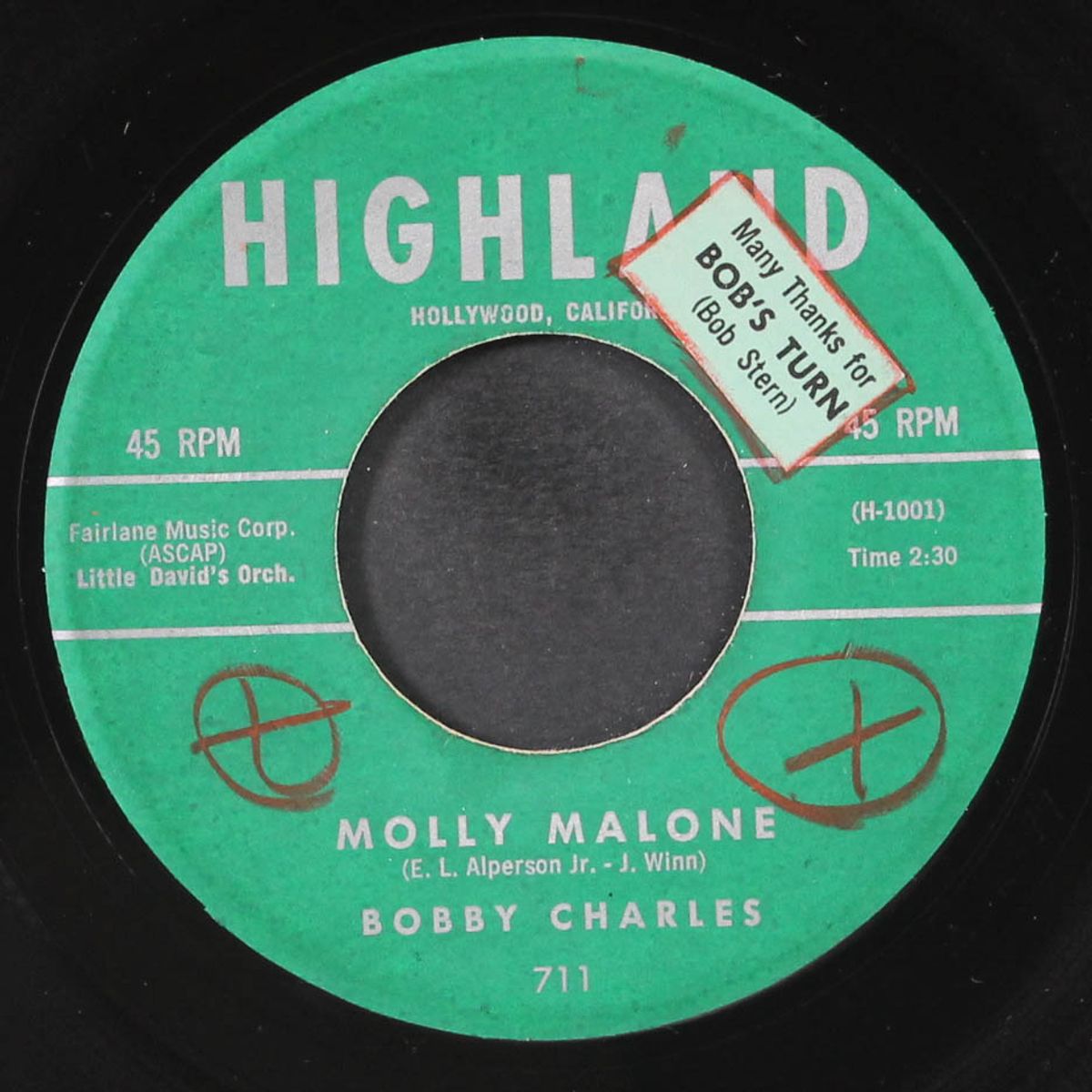 molly malone / come on by BOBBY CHARLES