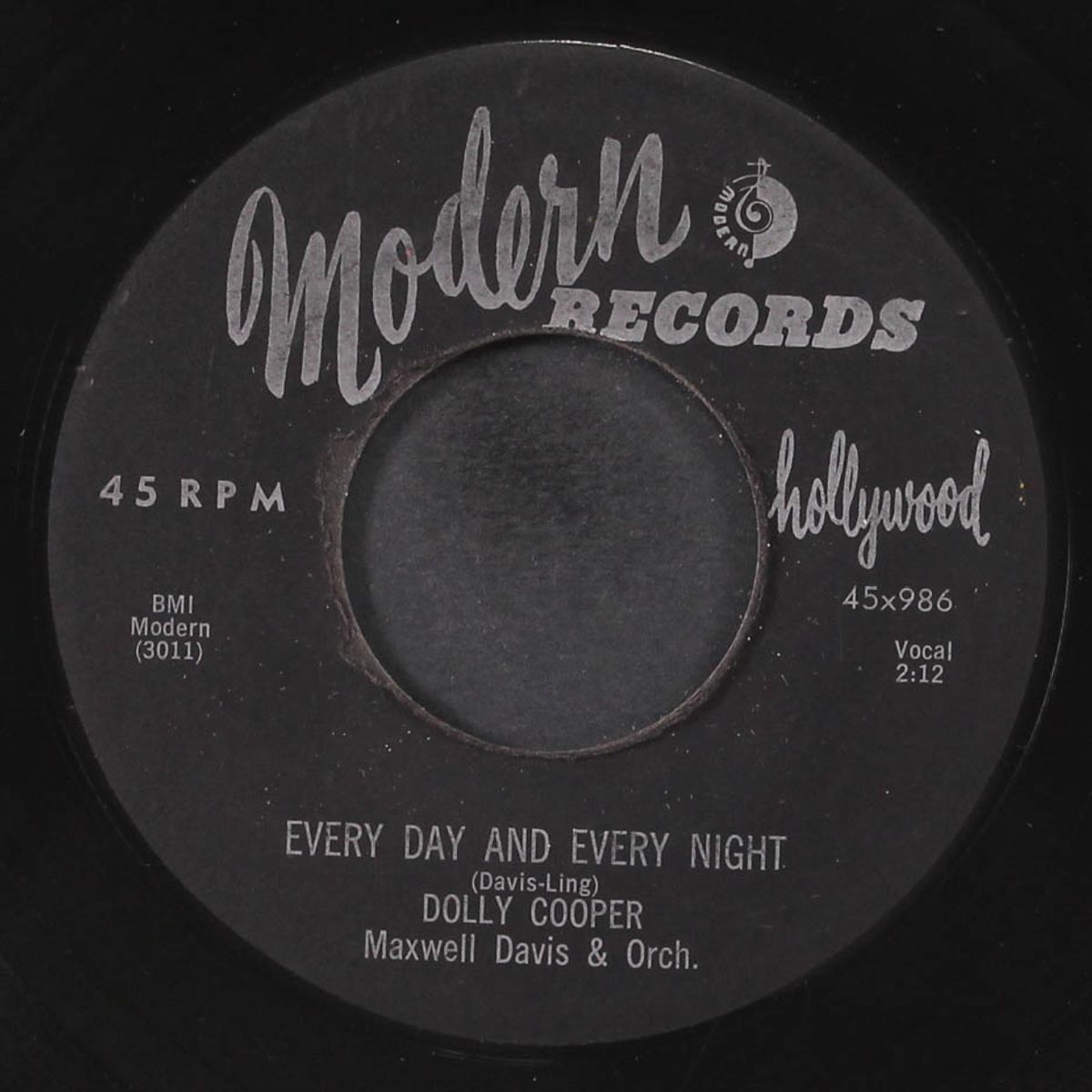 every day and every night / teen age wedding bells by DOLLY COOPER