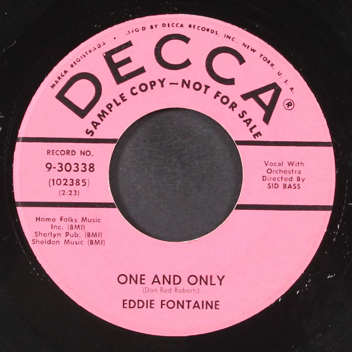 hey marie, rock with me / one and only by EDDIE FONTAINE
