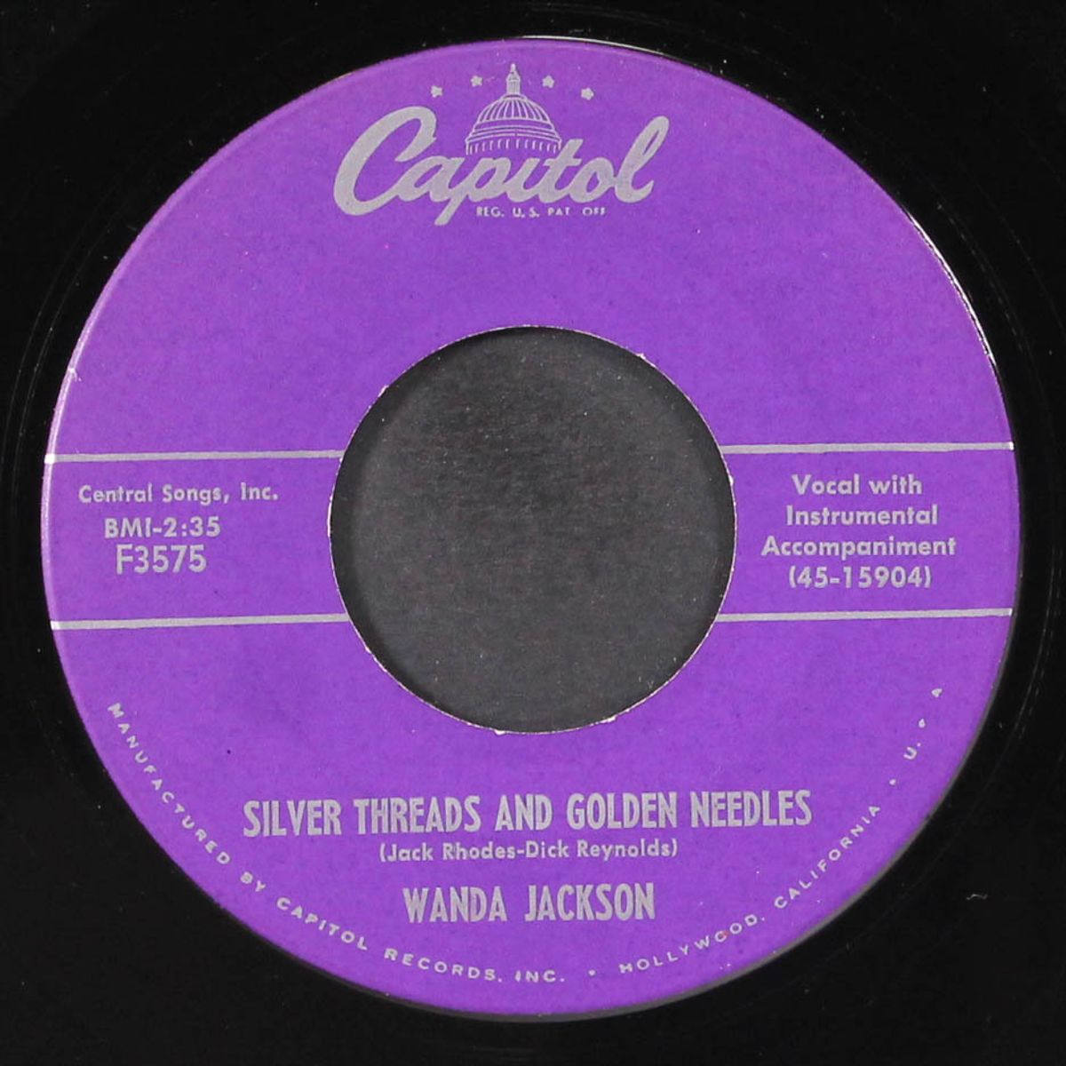 hot dog! that made him mad / silver threads and golden needles by WANDA JACKSON