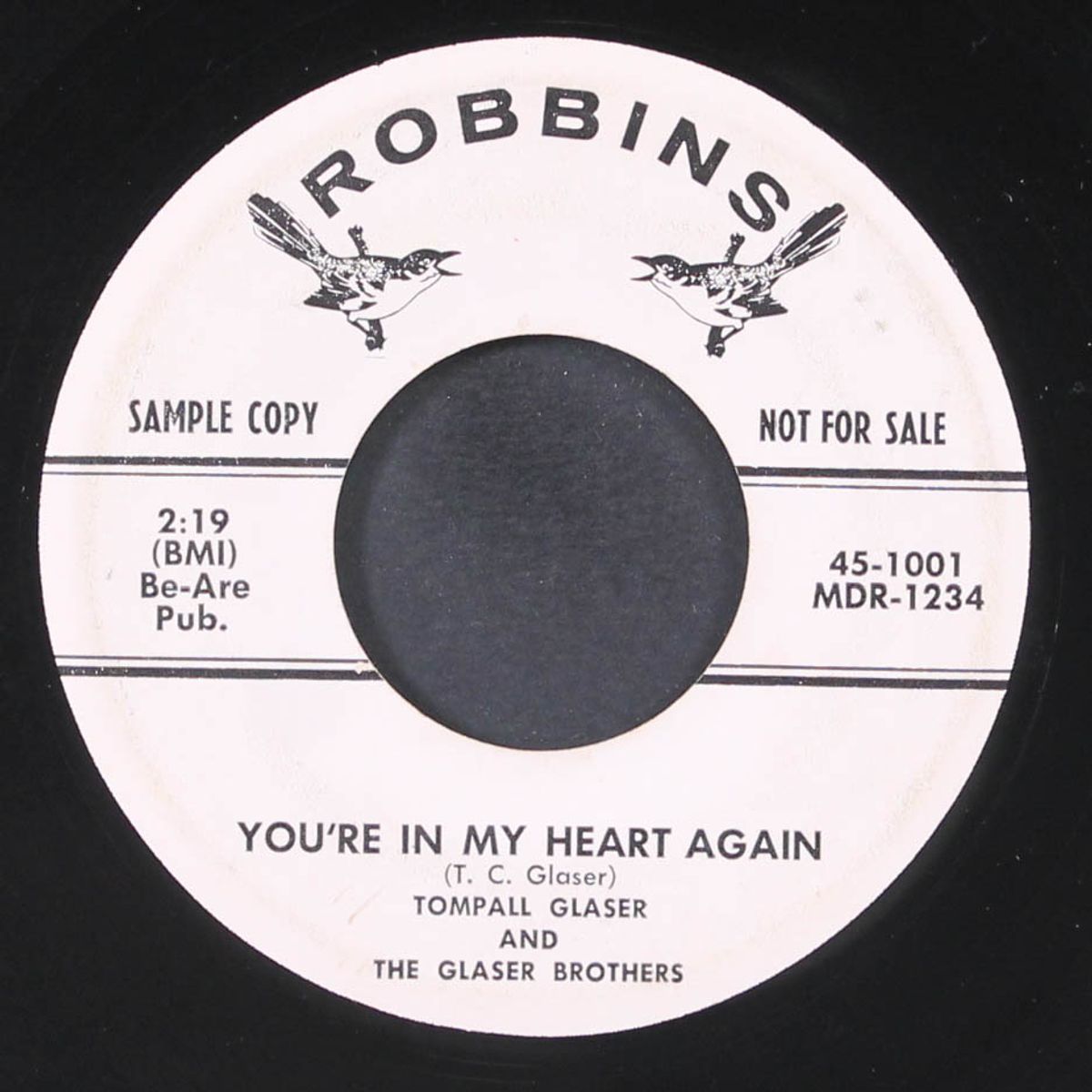 you're in my heart again / five penny nickel by TOMPALL GLASER & GLASER BROTHERS