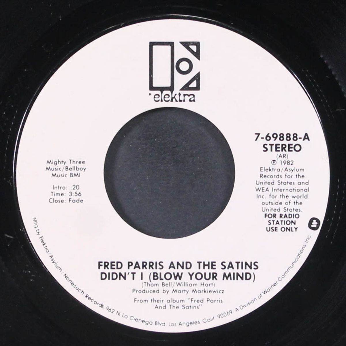 didn't i blow your mind / mono by FRED PARRIS & SATINS