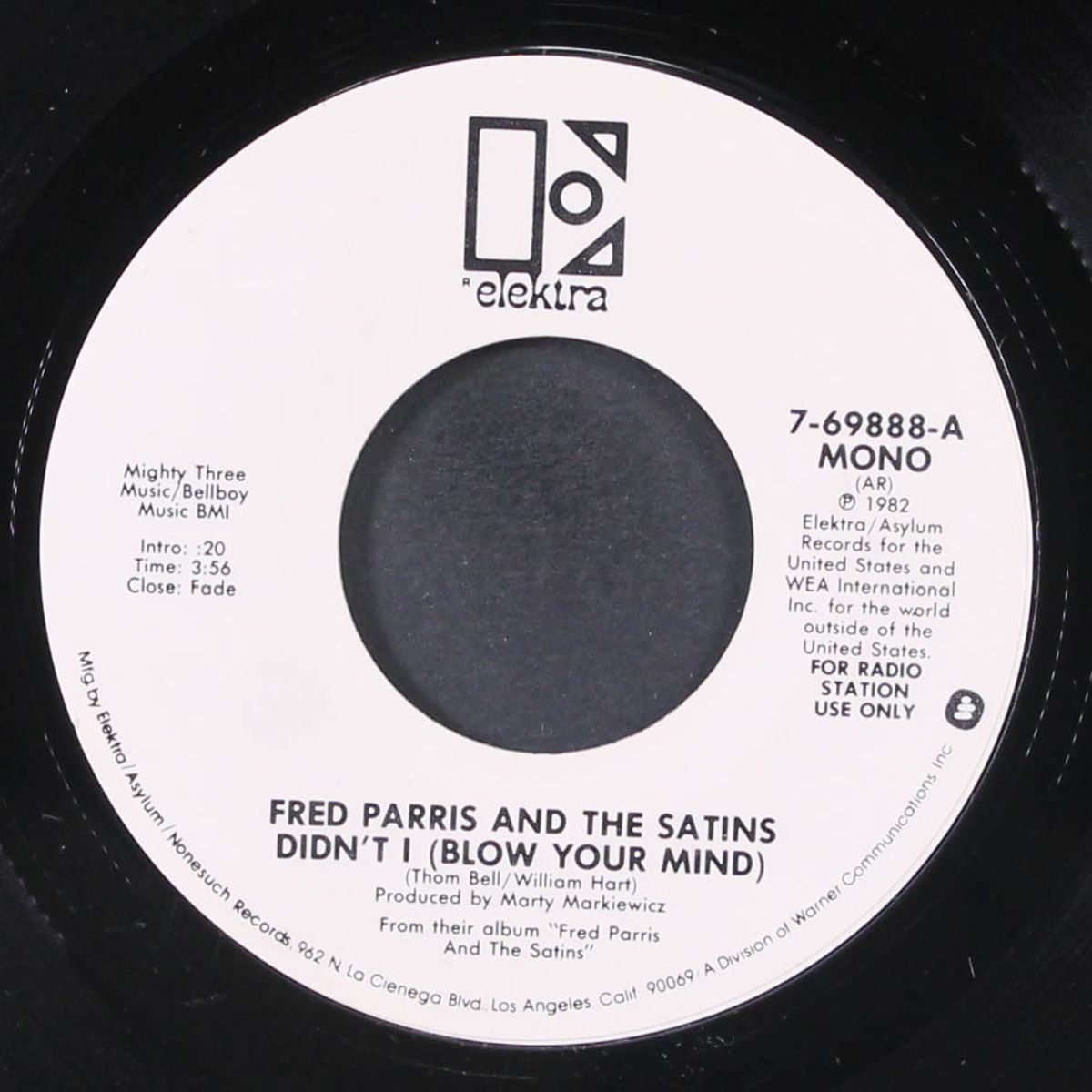 didn't i blow your mind / mono by FRED PARRIS & SATINS