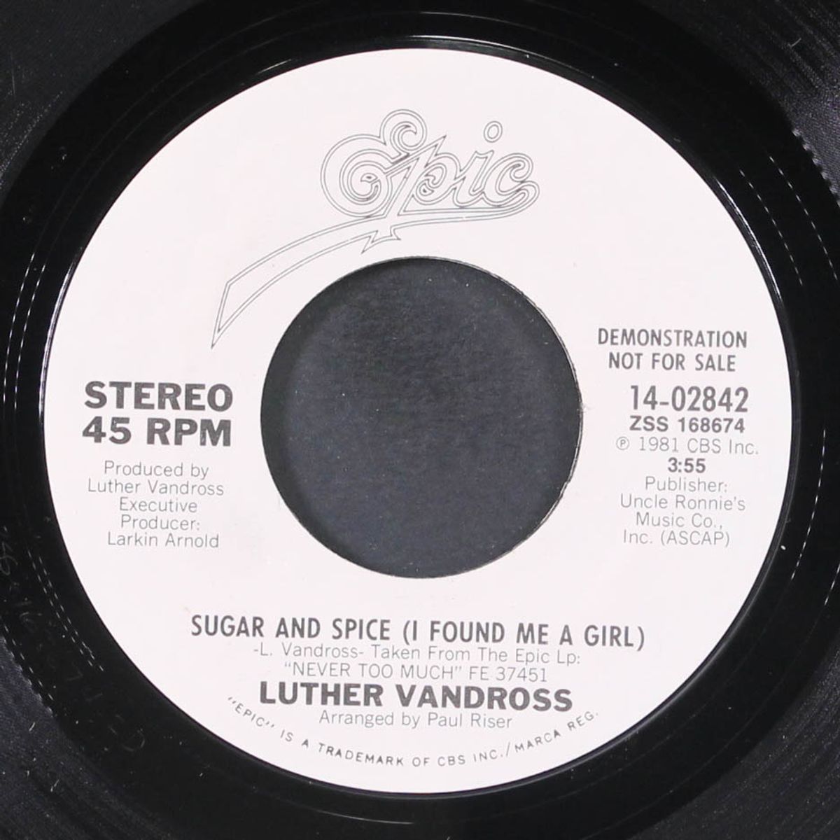 sugar and spice / same by LUTHER VANDROSS