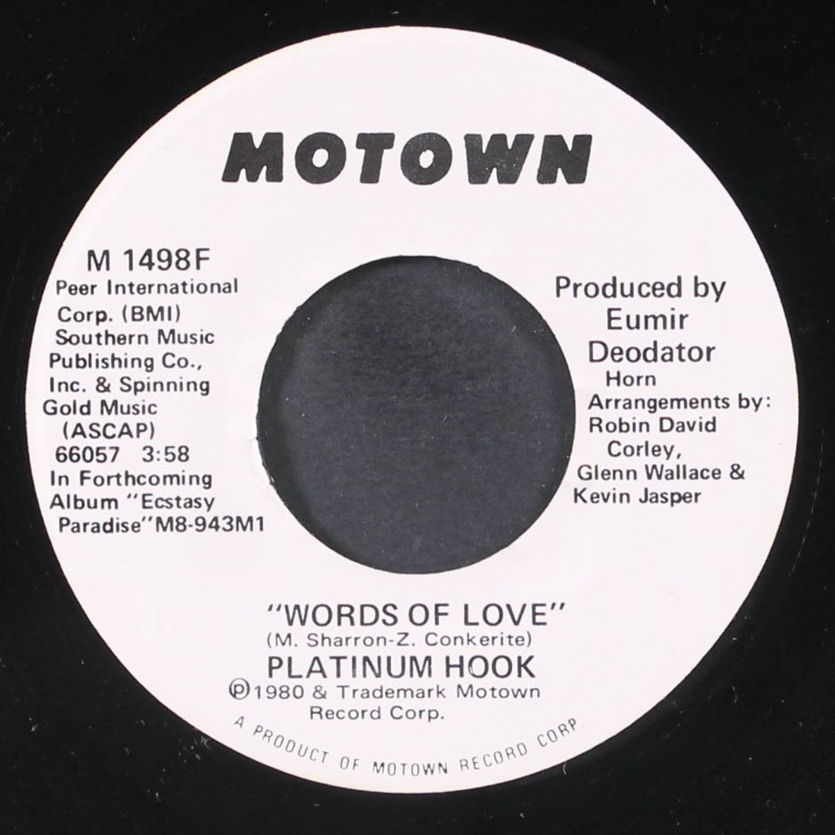 words of love / same by PLATINUM HOOK