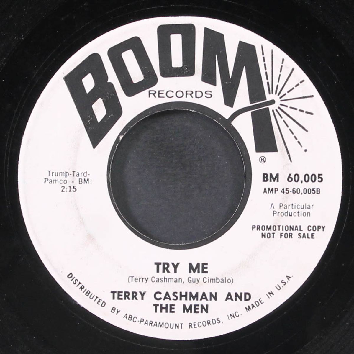 try me / pretty face by TERRY CASHMAN & THE MEN
