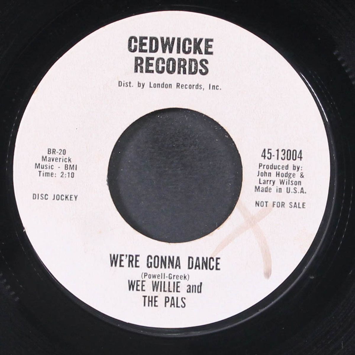 we're gonna dance / teardrop strawberry soda by WEE WILLIE & PALS