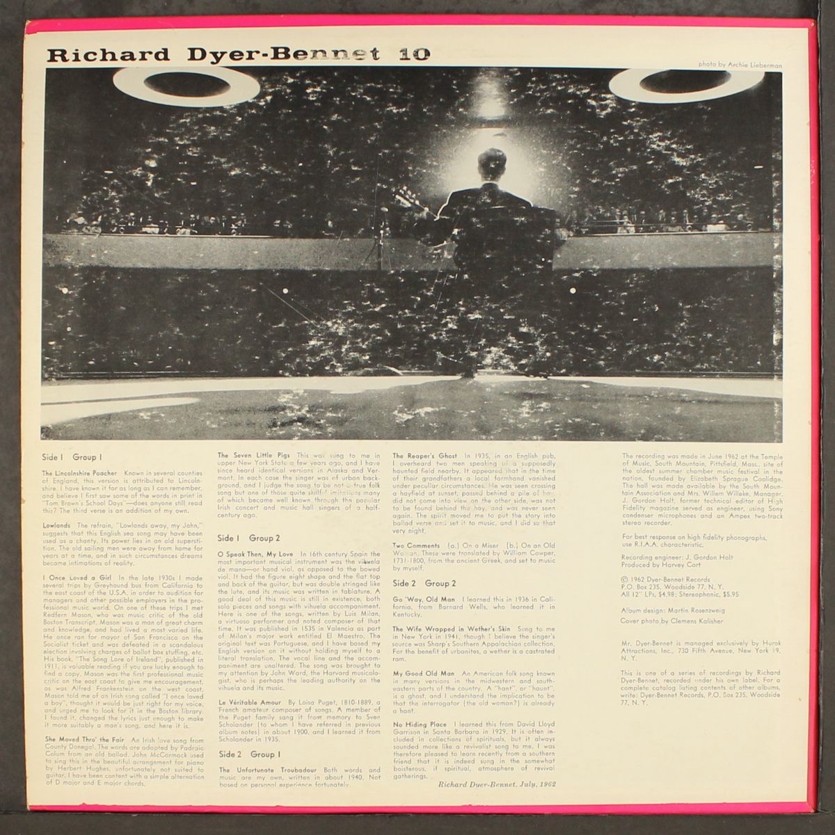 richard dyer-bennet 10 by RICHARD DYER-BENNET