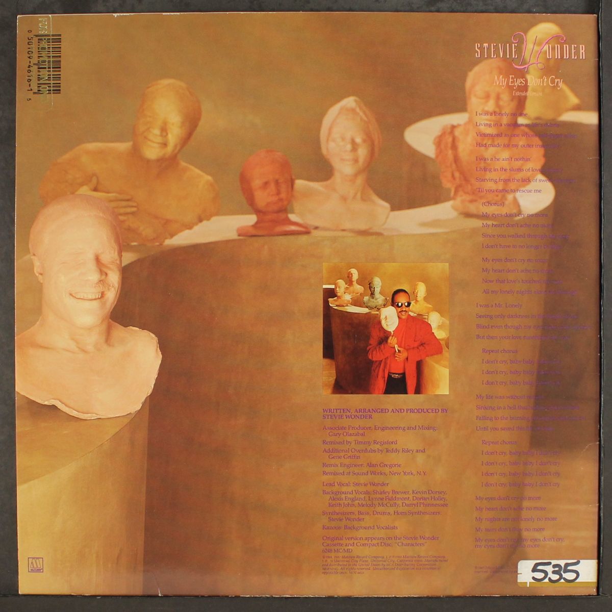 my eyes don't cry by STEVIE WONDER
