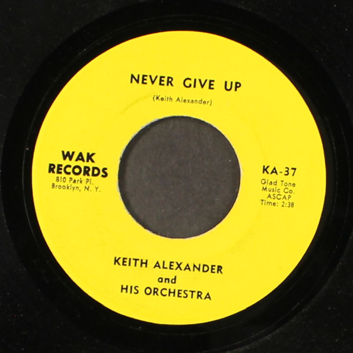 my house in the sky / never give up by KEITH ALEXANDER