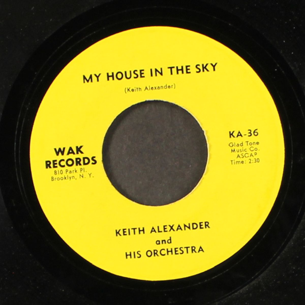my house in the sky / never give up by KEITH ALEXANDER