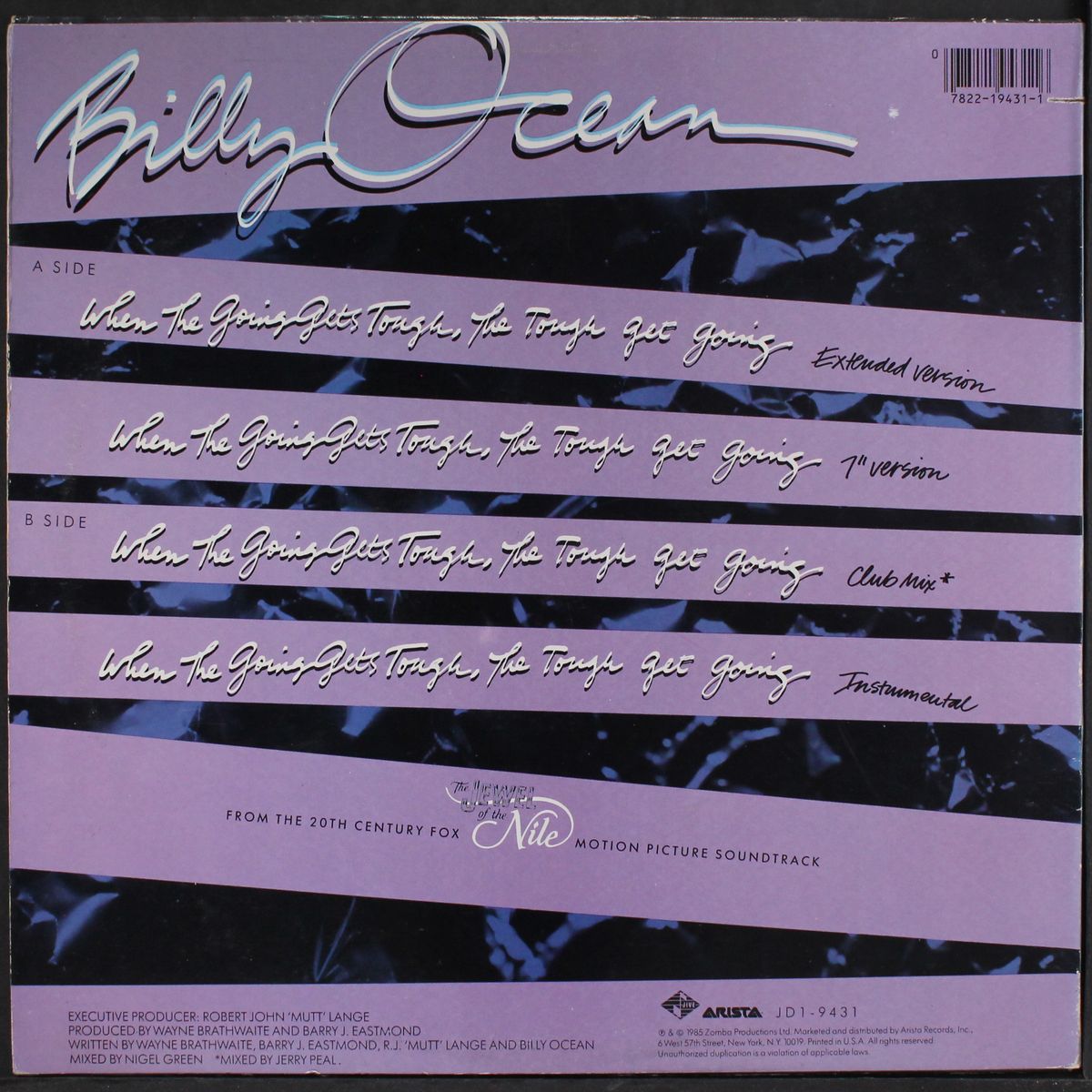 when the going gets tough by BILLY OCEAN