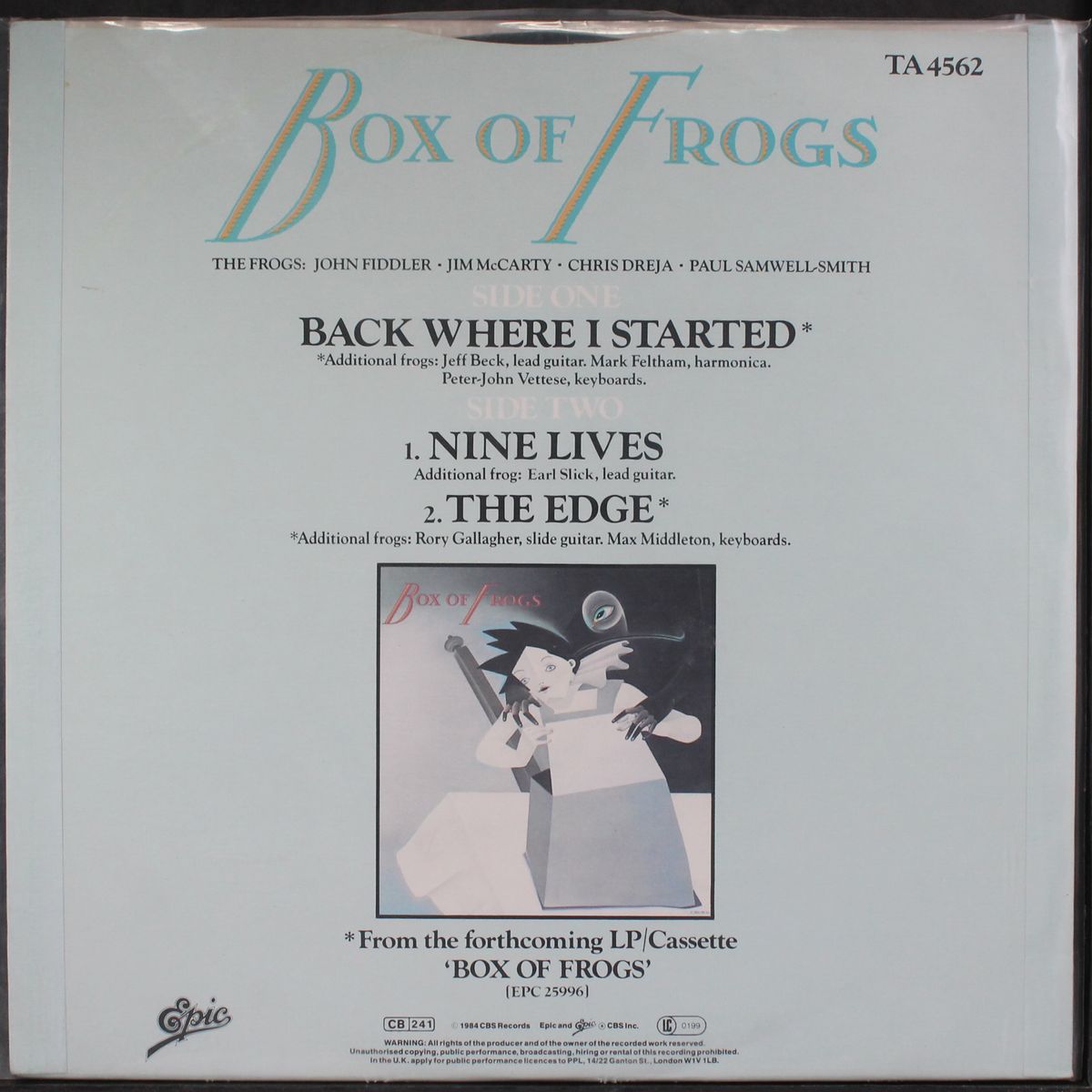 back where i started by BOX OF FROGS