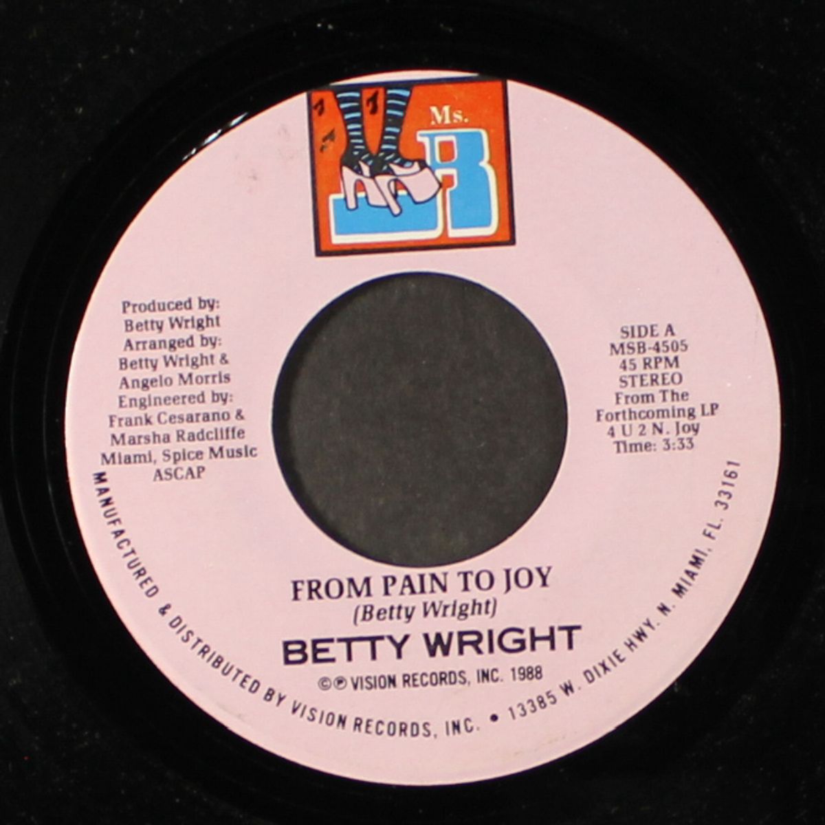 from pain to joy by BETTY WRIGHT