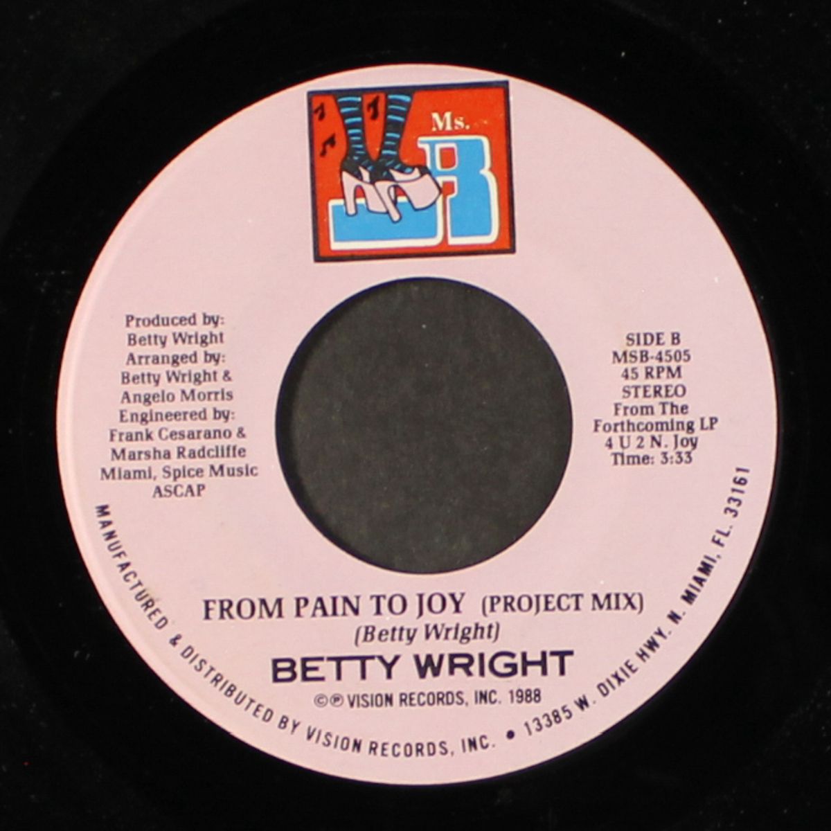 from pain to joy by BETTY WRIGHT