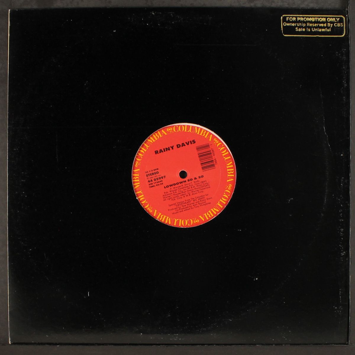 lowdown so & so / instro dub by RAINY DAVIS