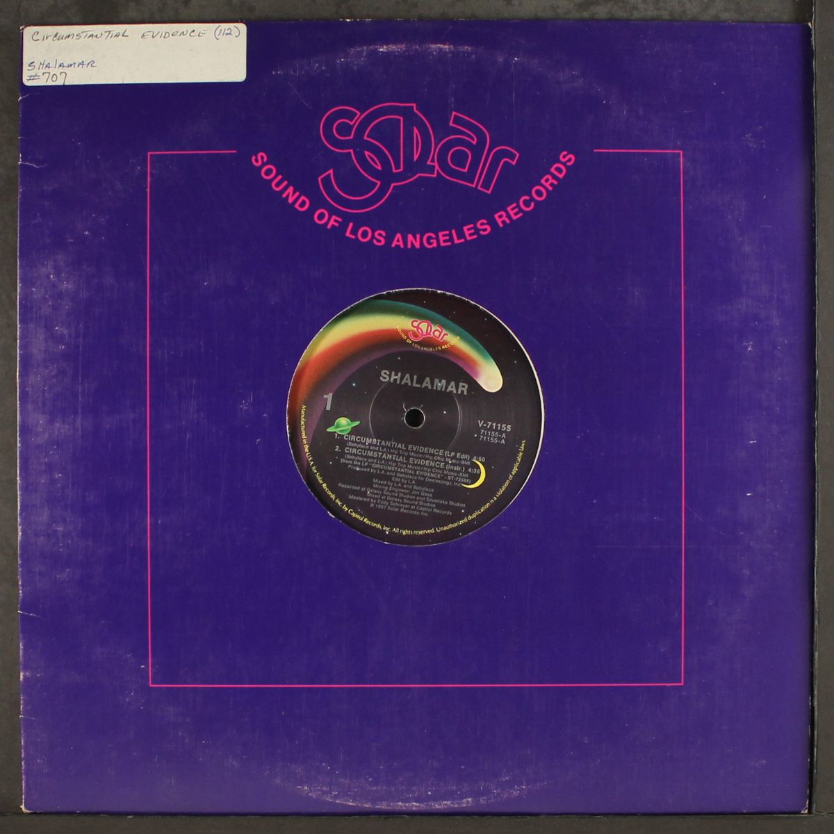 circumstantial evidence / instro by SHALAMAR