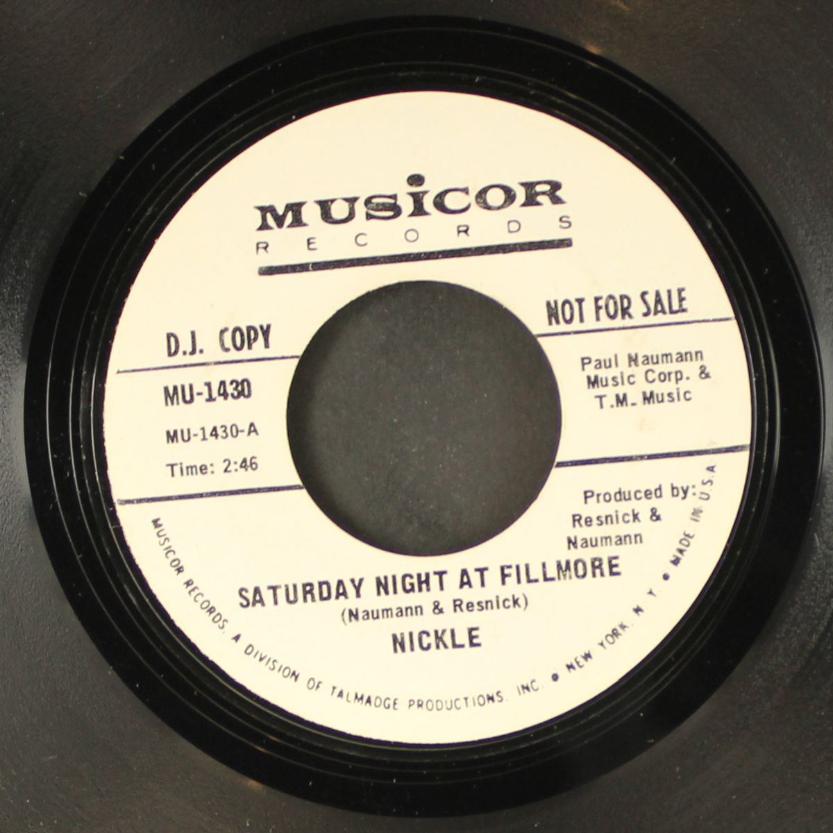 saturday night at fillmore / same by NICKLE