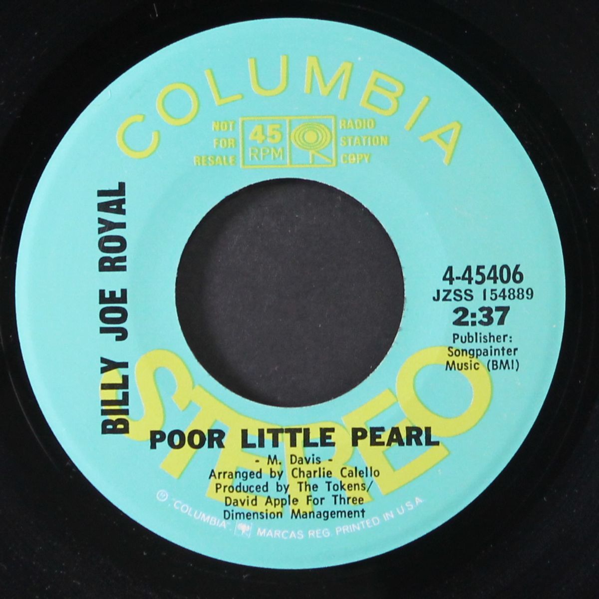 poor little pearl / same by BILLY JOE ROYAL